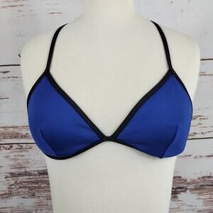 Victoria's Secret strappy bikini top blue M